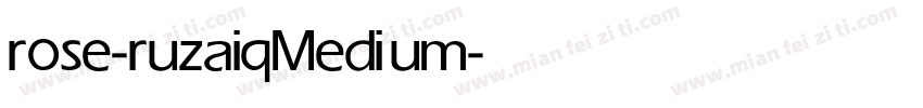 rose-ruzaiq Medium字体转换